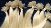 Азиатские волосы для наращивания на капсуле